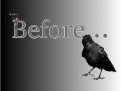 Before... - A terrific title screen with a creepy crow
