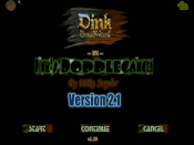 Dink's Doppleganger - Look at that cool titlescreen! 